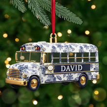 Load image into Gallery viewer, &quot;The Best School Bus Drivers Embrace Every Journey&quot; - Personalized Christmas Ornament - Perfect Gift for School Bus Drivers, Teachers, and Friends Ornament PopCulturePrints
