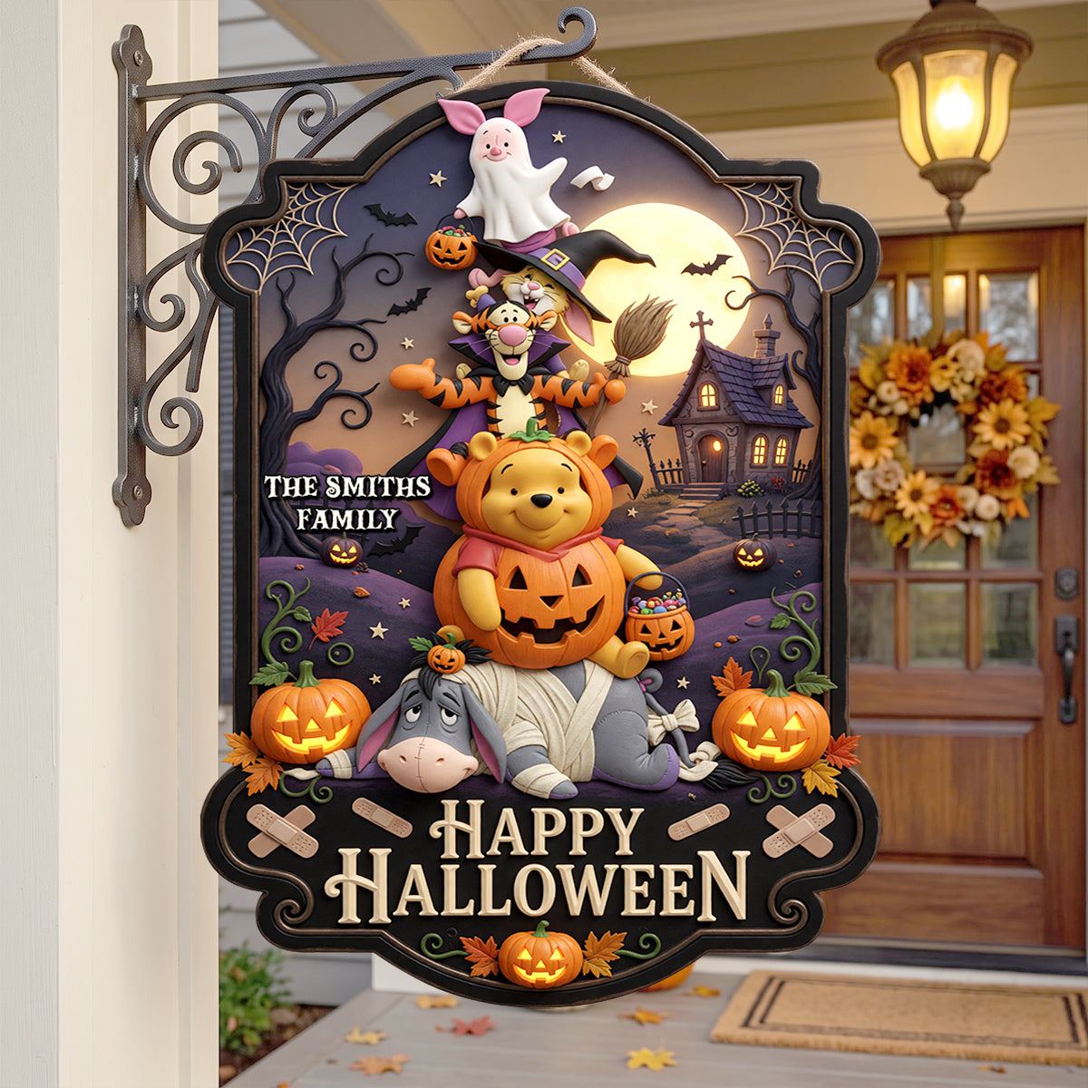 Celebrate Halloween with Joy - Happy Halloween Acrylic Sign, Customizable Family Gifts Acrylic Sign PopCulturePrints