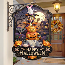 Load image into Gallery viewer, Celebrate Halloween with Joy - Happy Halloween Acrylic Sign, Customizable Family Gifts Acrylic Sign PopCulturePrints

