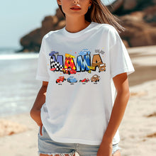 Load image into Gallery viewer, Personalized Pixar Cars Mom Shirt - Customized Gift for Mothers Shirts PopCulturePrints
