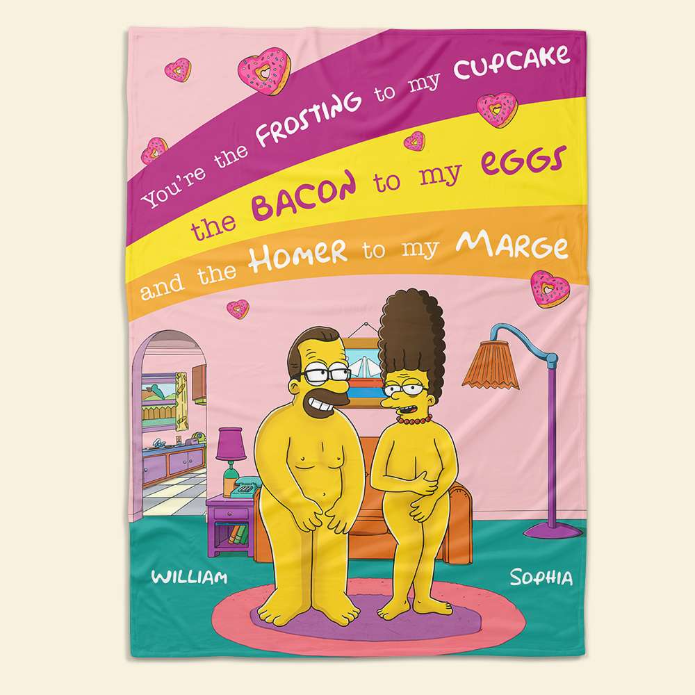 Personalized Couple Blanket - Playful & Cozy | Valentine's Day Gifts Blanket PopCulturePrints