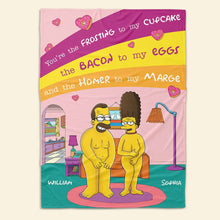 Load image into Gallery viewer, Personalized Couple Blanket - Playful &amp; Cozy | Valentine&#39;s Day Gifts Blanket PopCulturePrints
