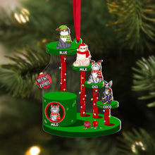 Load image into Gallery viewer, Personalized Cat Lover Christmas Ornament - Meowy Catmas Edition Ornament PopCulturePrints

