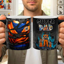 Load image into Gallery viewer, "Unleash Dad's Power with Our Super Dad Mug" - Customized Gift for Dads and Grandpas Coffee Mug PopCulturePrints
