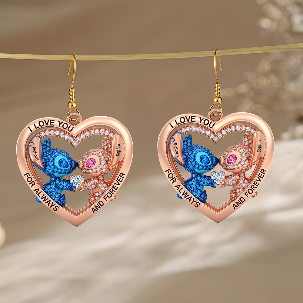 Cute Blue Monsters Earrings - A Personal Touch for Your Loved Ones Earrings PopCulturePrints