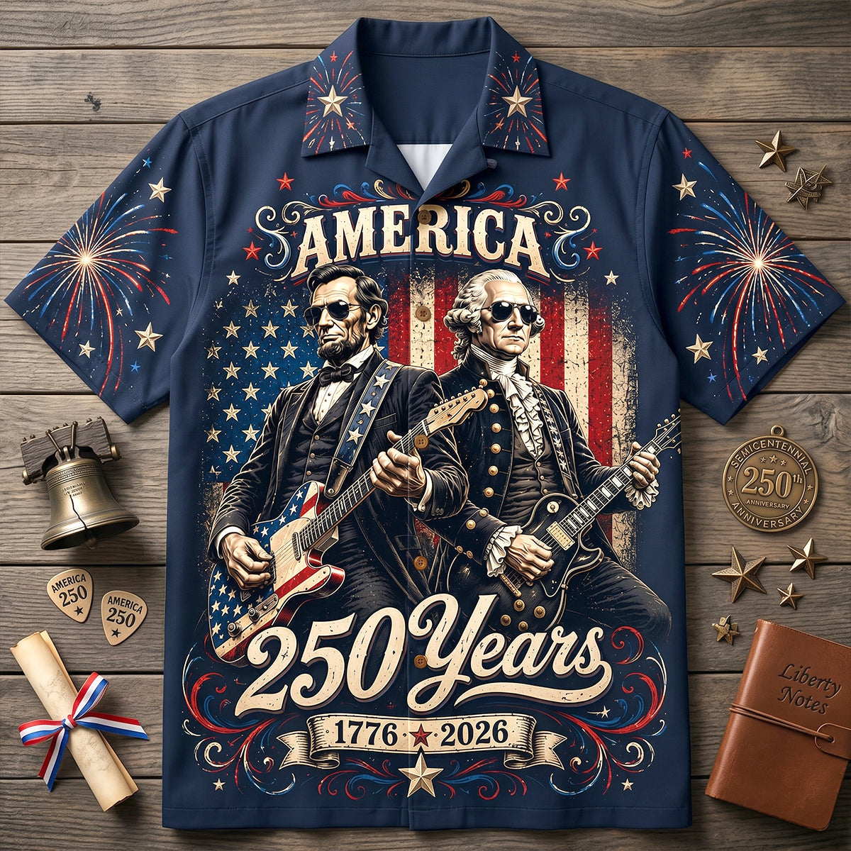 Celebrate Freedom with Style - Personalized Hawaiian Shirt for Patriots Hawaiian Shirts PopCulturePrints
