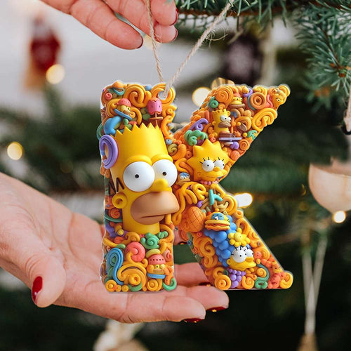 Personalized Movie Lover Acrylic Ornament - Custom Alphabet Letter Ornament PopCulturePrints