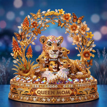 Load image into Gallery viewer, "The Majestic Love of a Queen Mom" - Shimmering Acrylic Plaque, Personalized Gift for Mom, Grandma, and Loved Ones Shaped Plaques PopCulturePrints
