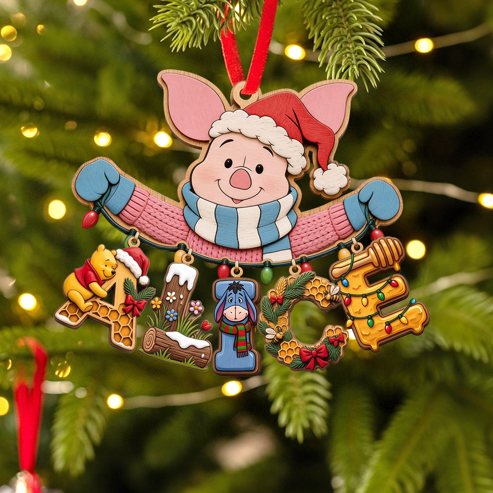 Name Art Woodland String Ornament, Personalized Gifts 03qhtn230926 Ornament PopCulturePrints