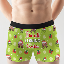 Load image into Gallery viewer, Personalized Christmas Photo Boxer Briefs for Men/Women Boxer Briefs PopCulturePrints
