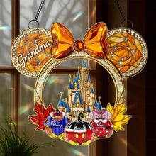 Load image into Gallery viewer, “Grandma, You’re a Treasure!” - Personalized Halloween Grandma Suncatcher Ornament Ornament PopCulturePrints
