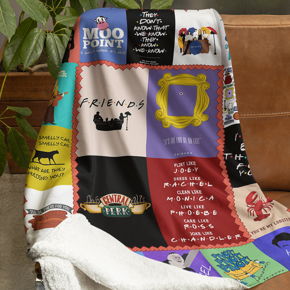 Friends TV Show Fan Blanket - Cozy Anniversary Gift Blanket PopCulturePrints