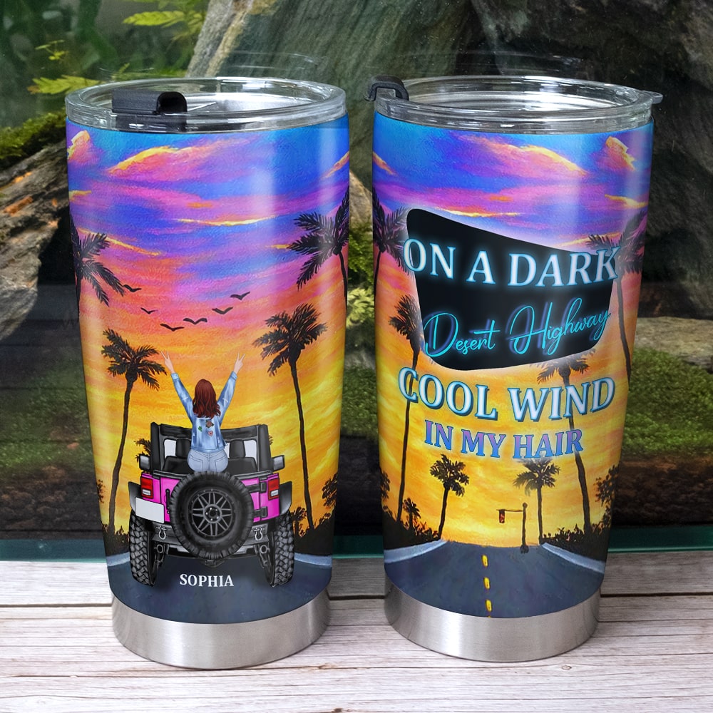 Personalized Travel Together Tumbler - Custom Name Adventure Mug