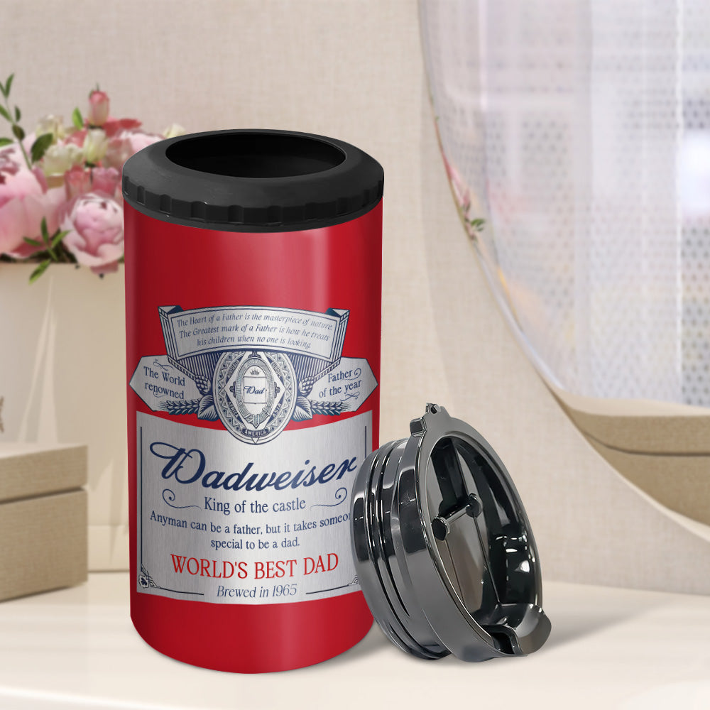 Personalized Dadweiser Can Cooler Tumbler - Perfect Gift for Dad Can Cooler PopCulturePrints