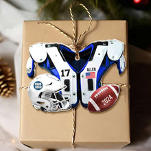 Load image into Gallery viewer, Custom Football Lover Christmas Ornament Ornament PopCulturePrints
