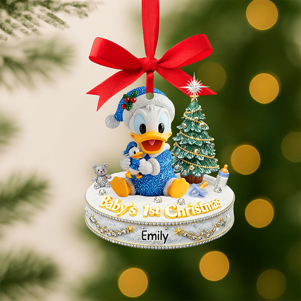 Celebrate the Joy, Baby's First Christmas Ornament - Personalized Gifts for Kids Ornament PopCulturePrints