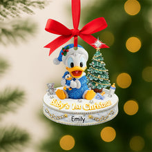 Load image into Gallery viewer, Celebrate the Joy, Baby&#39;s First Christmas Ornament - Personalized Gifts for Kids Ornament PopCulturePrints
