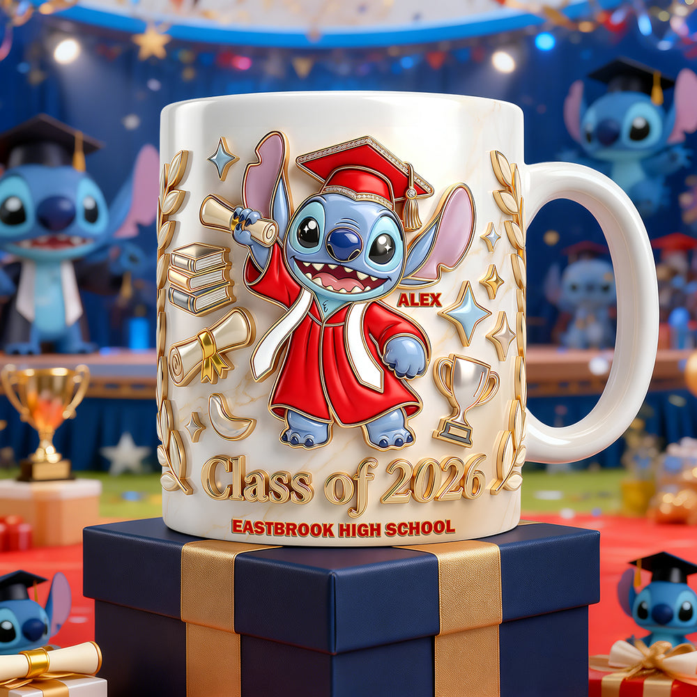 Celebrate Your Graduation with a Lovely Alien - Personalize Your Coffee Mug! Coffee Mug PopCulturePrints