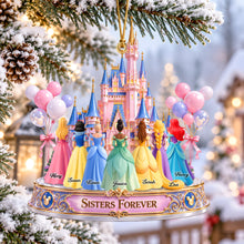 Load image into Gallery viewer, Sisters Forever - A Magical Personalized Ornament for Your Sisters Ornament PopCulturePrints
