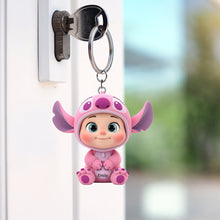 Load image into Gallery viewer, "Adorable Characters: A Touch of Whimsy" - Personalized Acrylic Keychain - A Perfect Gift for Friends, Family, and Loved Ones Keychains PopCulturePrints
