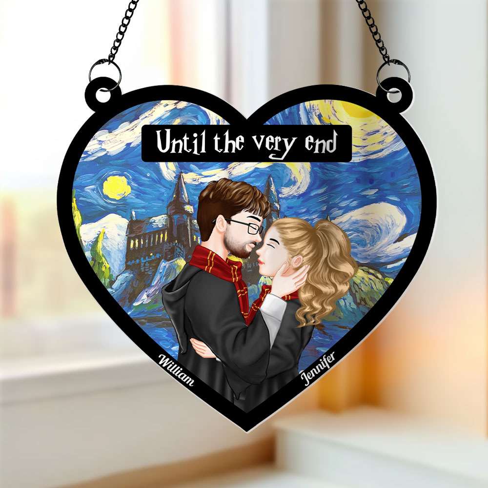 Personalized Harry Potter-Themed Couple Heart-Shaped Decoration