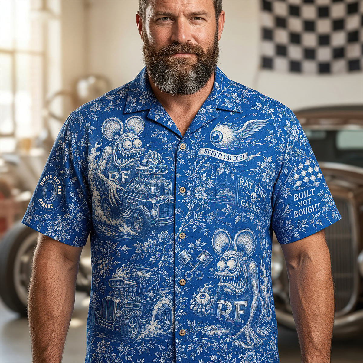 Top Speed Hawaiian Shirt- Personalized Gifts For Hot Rod Lover 04QHDT100726 Hawaiian Shirts PopCulturePrints