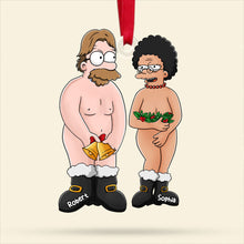 Load image into Gallery viewer, Funny Personalized Cartoon Couple Christmas Ornament - Unique Holiday Decor &amp; Valentine&#39;s Day Gifts Ornament PopCulturePrints
