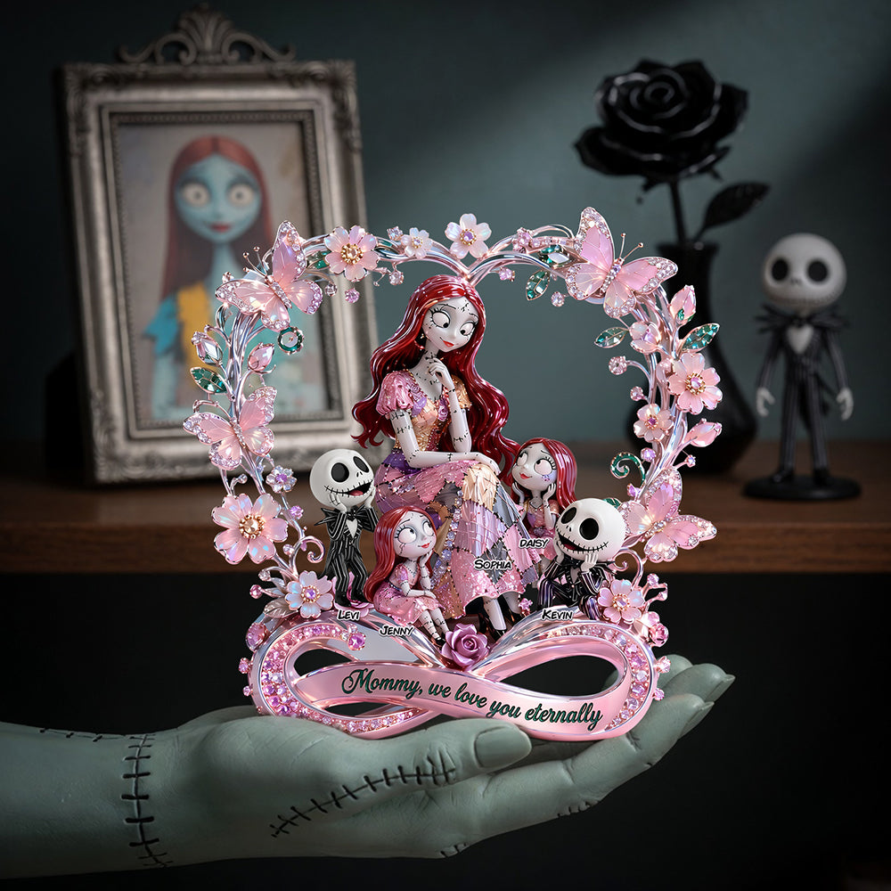 Mama, We Love You Eternally - Fancy Mom Acrylic Plaque | Custom Personalized Gifts for Moms, Grandmas & More Shaped Plaques PopCulturePrints