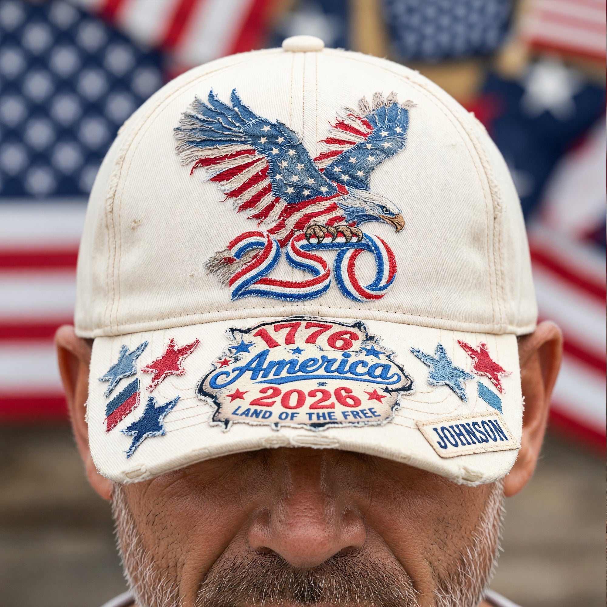 Vintage American Eagle Proud Classic Cap - Personalized Gifts For Patriots 02QHQN030626 Caps PopCulturePrints