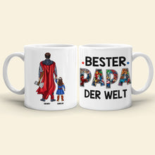 Load image into Gallery viewer, Personalized Hero Dad Mug - Best Dad in the World Father&#39;s Day Gift Coffee Mug PopCulturePrints

