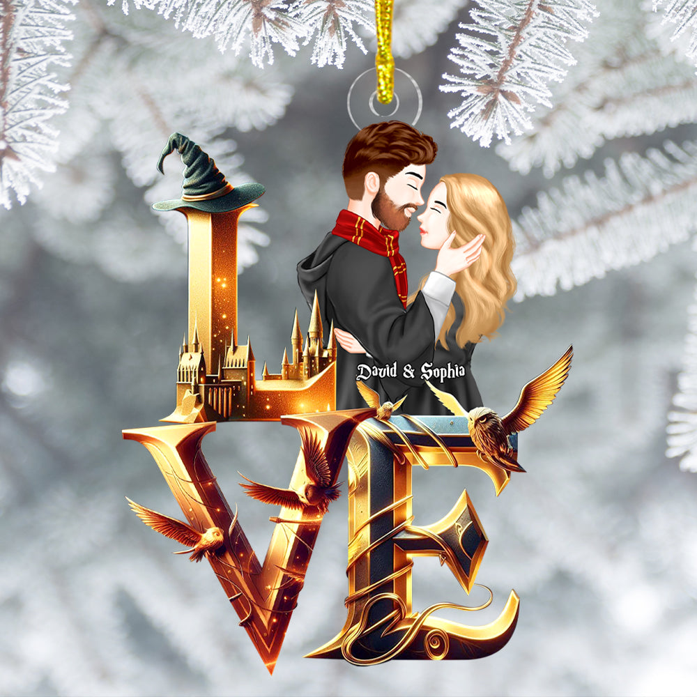 Personalized Magical Couple Christmas Ornament