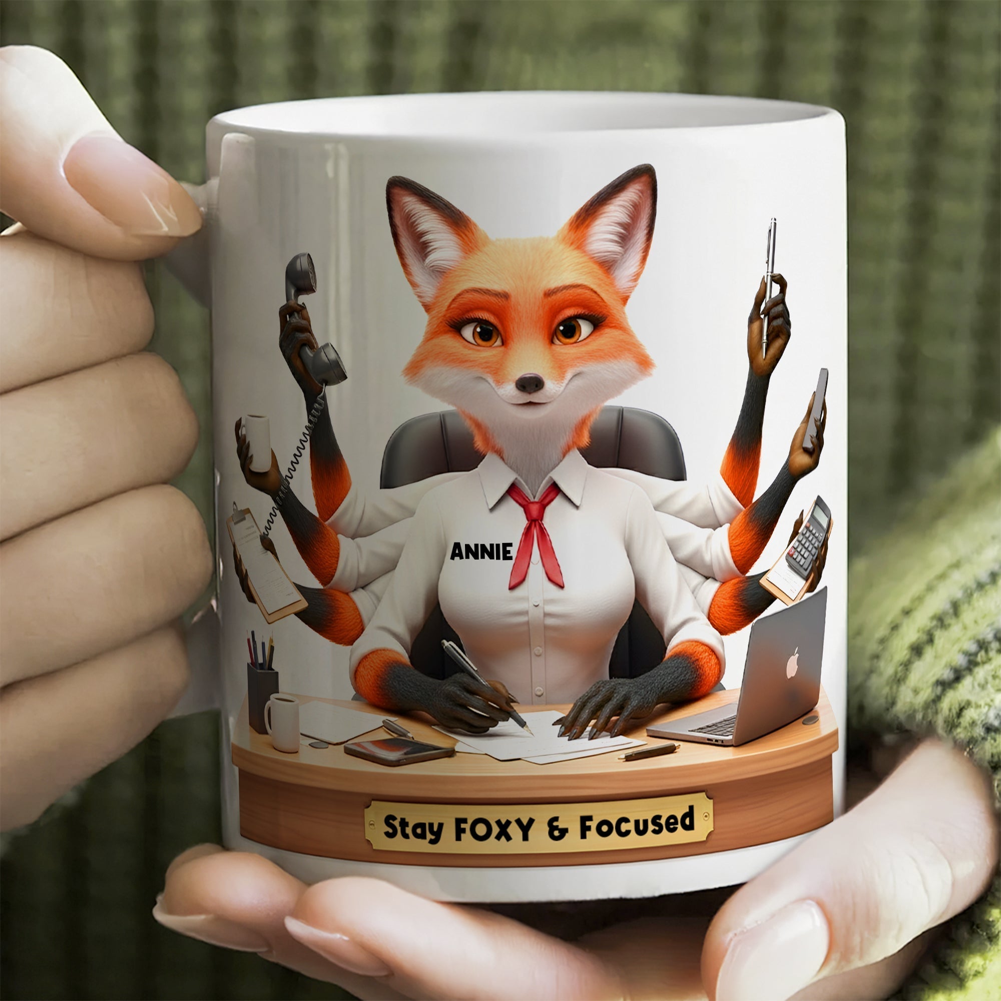 “For Every Overworked Animal, A Sip of Joy” - Funny Overworked Animal Office Coffee Mug - Personalized Gift for Coworkers, Friends, and Family Coffee Mug PopCulturePrints