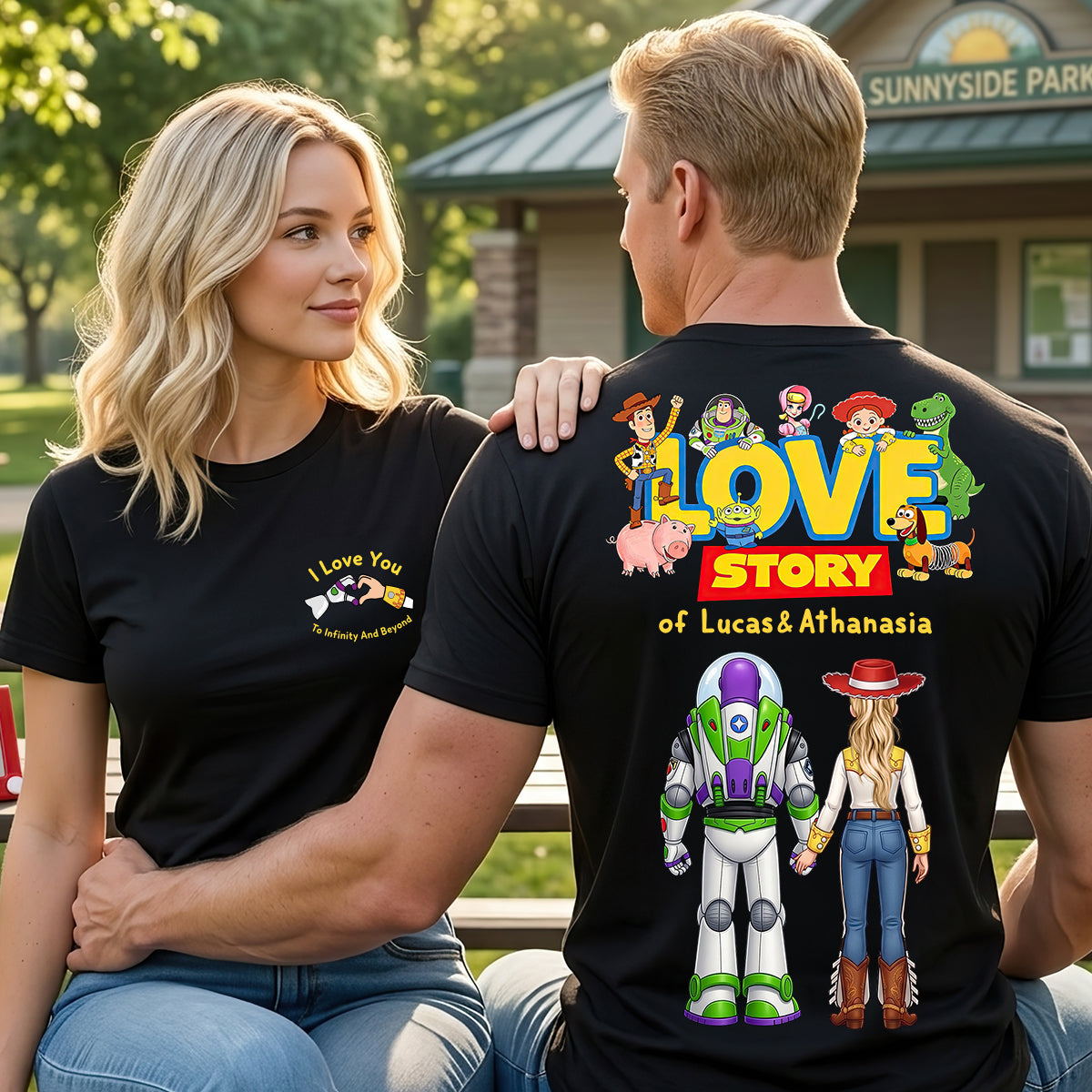 "Our Love Story" - Personalized Couple Shirt - Unique Gift for Loved Ones