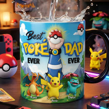 Load image into Gallery viewer, Best Poke Dad Ever - Custom Personalized Coffee Mug for Dads and Grandpas Coffee Mug PopCulturePrints
