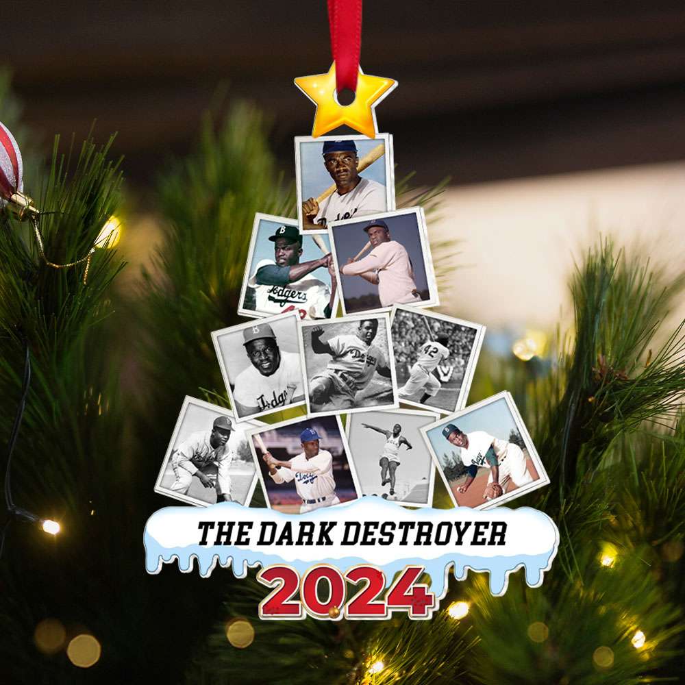 Personalized Baseball Lover Photo Ornament - 2024 Edition Ornament PopCulturePrints