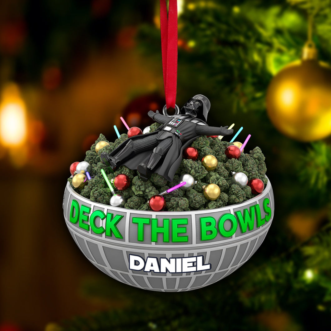 Deck The Bowl Ornament - Personalized Gift for Stoners Ornament PopCulturePrints