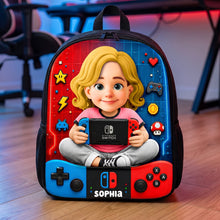 Load image into Gallery viewer, Adventure Kids Backpack - Personalized Gift for Young Gamers
