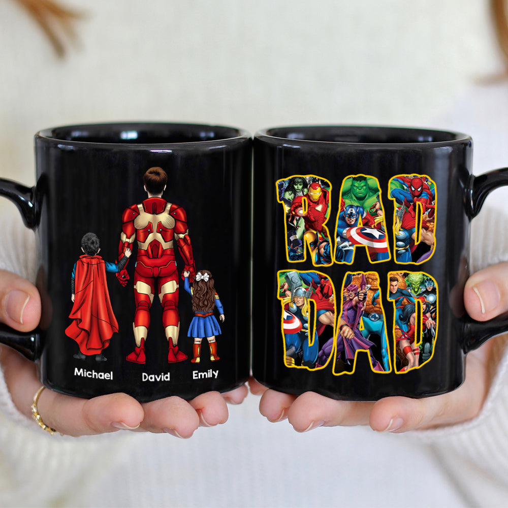 Superhero Dad Personalized Coffee Mug Coffee Mug PopCulturePrints