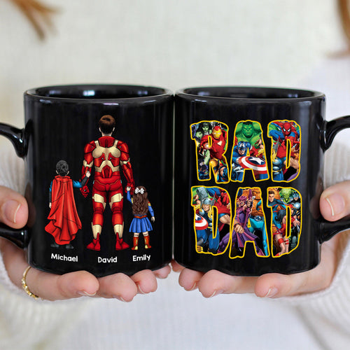 Superhero Dad Personalized Coffee Mug Coffee Mug PopCulturePrints