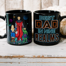 Load image into Gallery viewer, Best Dad in Nine Realms Personalized Coffee Mug Coffee Mug PopCulturePrints
