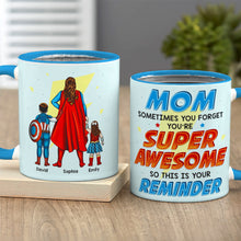 Load image into Gallery viewer, Super Mom Personalized Coffee Mug - Awesome Reminder Gift Coffee Mug PopCulturePrints
