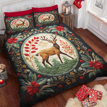 Load image into Gallery viewer, Festive Snowman Christmas Quilt Bed Set - Cozy Holiday Bedding | Valentine&#39;s Day Gifts Blanket PopCulturePrints
