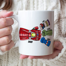 Load image into Gallery viewer, Legendaddy Personalized Fist Bump Mug - Gift for World&#39;s Coolest Dad Coffee Mug PopCulturePrints
