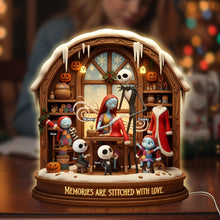 Load image into Gallery viewer, Memories are Stitched with Love - Personalized Sewing Family Light Box Light Box PopCulturePrints
