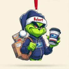 Load image into Gallery viewer, Personalized Christmas Ornament for Postal Workers - Holiday Cheer Deliverer Ornament PopCulturePrints
