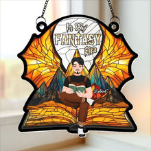 Load image into Gallery viewer, Personalized Fantasy Book Lover Suncatcher Ornament Ornament PopCulturePrints
