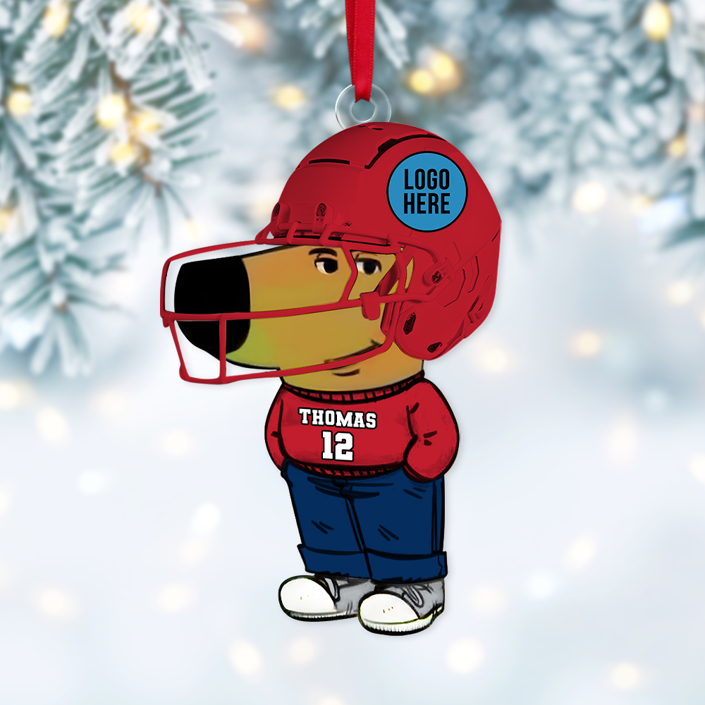 Custom American Football Fan Acrylic Ornament Ornament PopCulturePrints