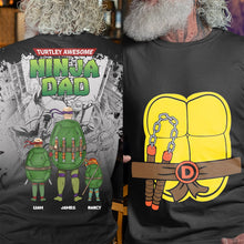 Load image into Gallery viewer, Turtley Awesome Dad Personalized Shirt: Inspired by Iconic Heroes
