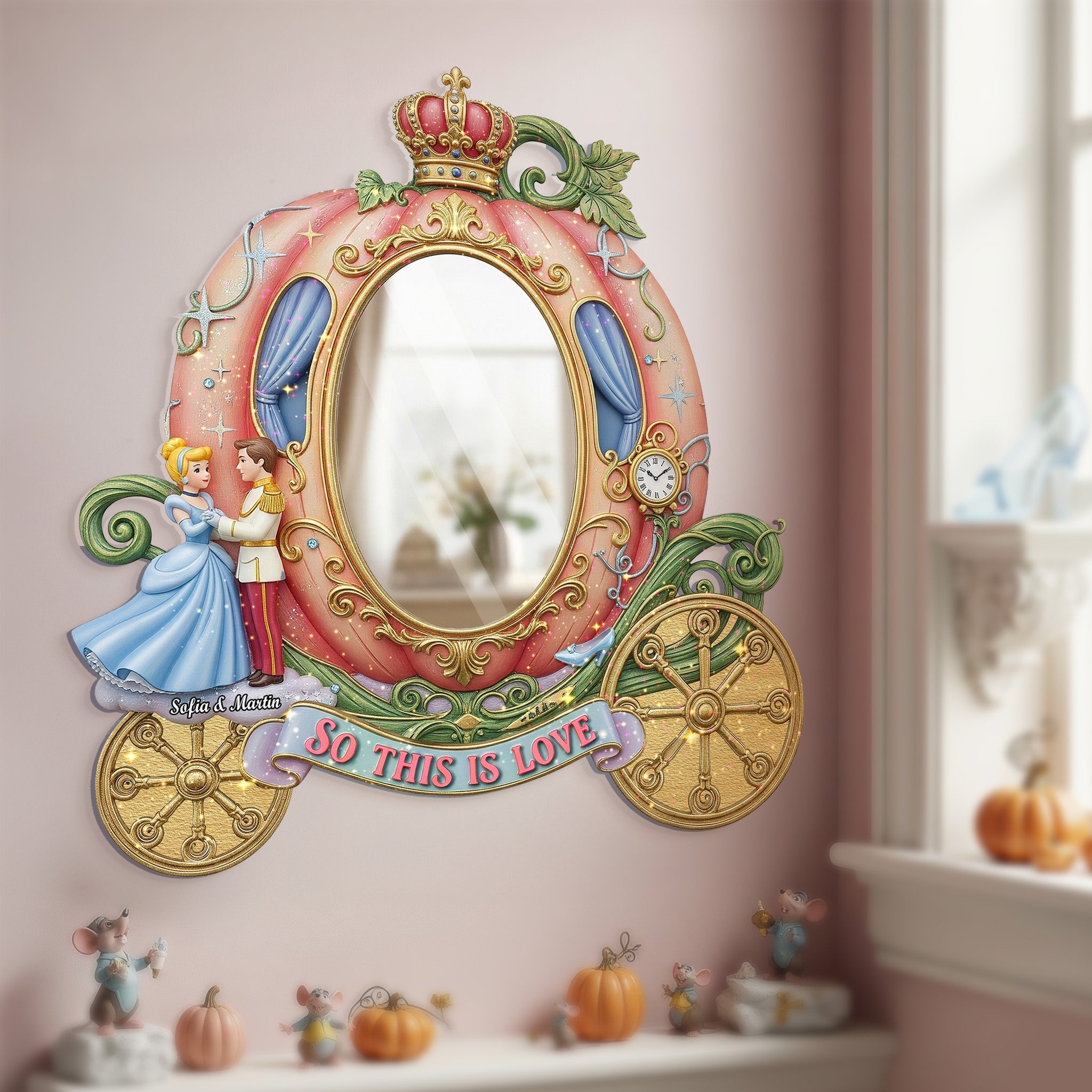 So This Is Love - Personalized Couple Custom Shaped Mirror Mirror PopCulturePrints