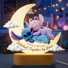 Load image into Gallery viewer, Stitched Together by Love – Personalized LED Light Gifts for Couples Led Night Light PopCulturePrints

